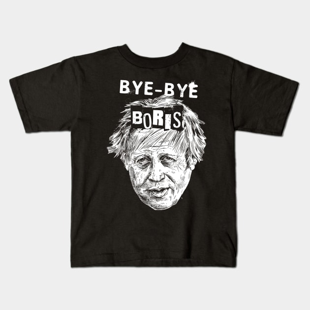 BYE BYE BORIS Kids T-Shirt by D.W. Frydendall